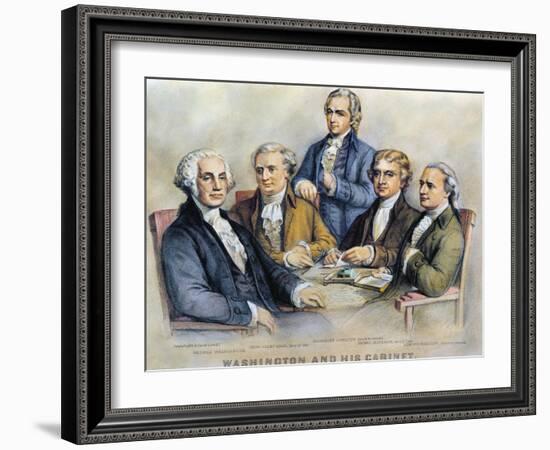 George Washington-Currier & Ives-Framed Giclee Print