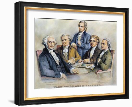 George Washington-Currier & Ives-Framed Giclee Print