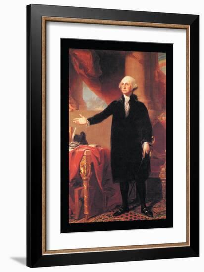 George Washington-Gilbert Stuart-Framed Art Print