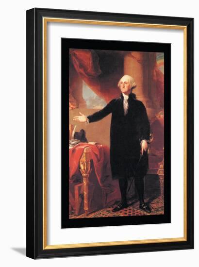 George Washington-Gilbert Stuart-Framed Art Print