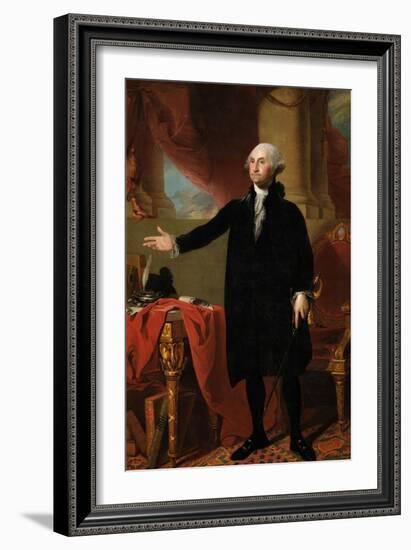 George Washington-Gilbert Stuart-Framed Premium Giclee Print