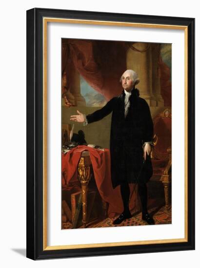 George Washington-Gilbert Stuart-Framed Premium Giclee Print