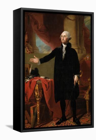 George Washington-Gilbert Stuart-Framed Premier Image Canvas