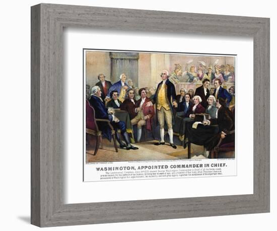 George Washington-Currier & Ives-Framed Giclee Print