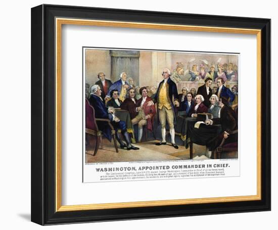 George Washington-Currier & Ives-Framed Giclee Print