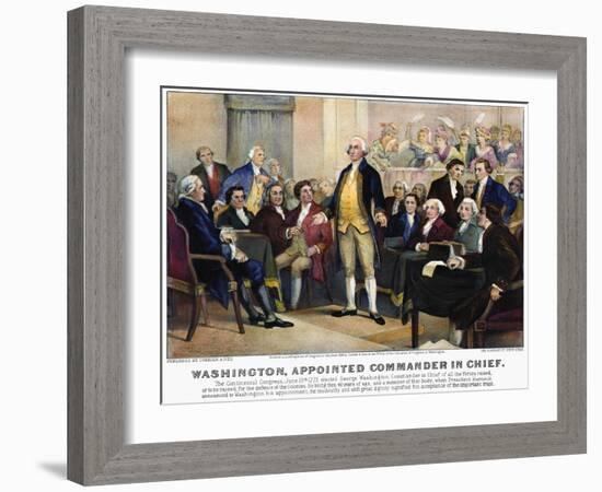 George Washington-Currier & Ives-Framed Giclee Print