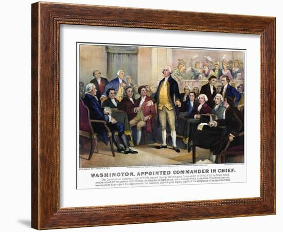 George Washington-Currier & Ives-Framed Giclee Print