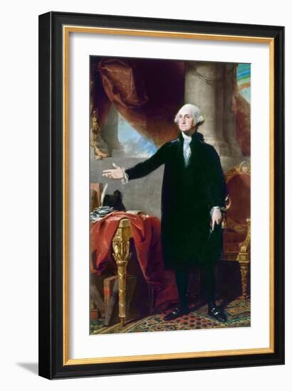 George Washington-Gilbert Stuart-Framed Giclee Print