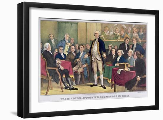 George Washington-Currier & Ives-Framed Giclee Print