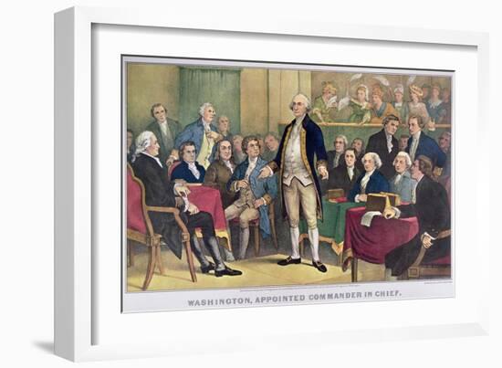 George Washington-Currier & Ives-Framed Giclee Print