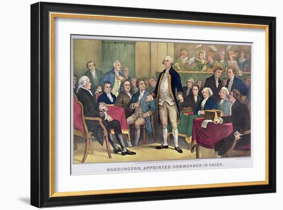 George Washington-Currier & Ives-Framed Giclee Print