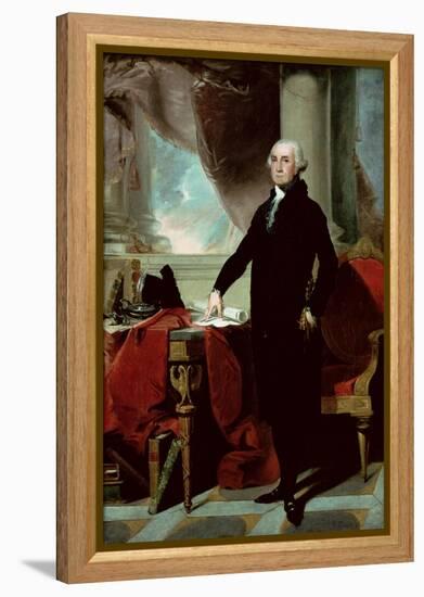 George Washington-Gilbert Stuart-Framed Premier Image Canvas