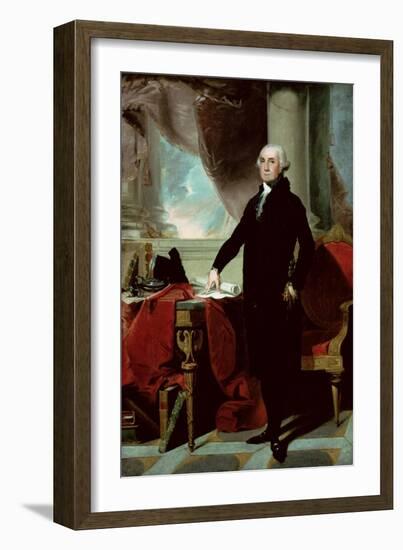 George Washington-Gilbert Stuart-Framed Giclee Print