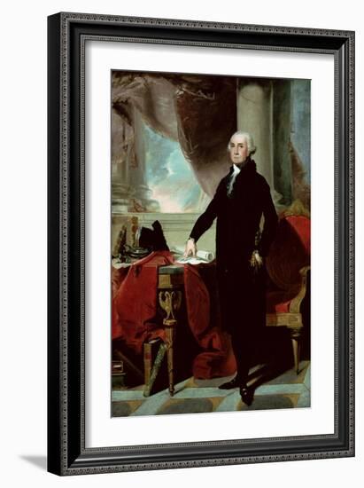 George Washington-Gilbert Stuart-Framed Giclee Print