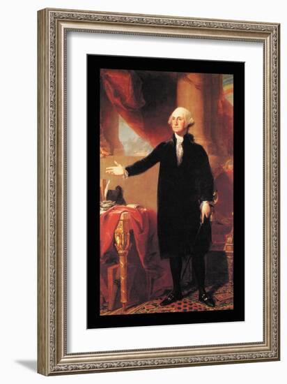 George Washington-Gilbert Stuart-Framed Art Print