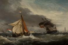 His Majesty's Ship Shannon Capturing the American Frigate Chesapeake, 1813-George Webster-Framed Giclee Print