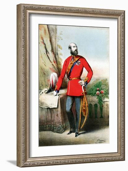 George William Frederick Charles, 2nd Duke of Cambridge, British Soldier, C1855-null-Framed Giclee Print