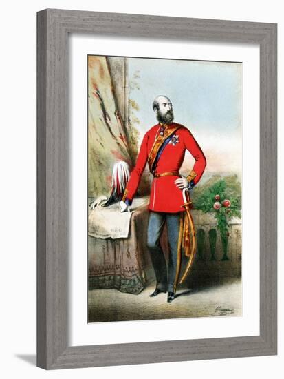 George William Frederick Charles, 2nd Duke of Cambridge, British Soldier, C1855-null-Framed Giclee Print