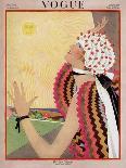 Vogue Cover - April 1918 - Peacock Parade-George Wolfe Plank-Art Print