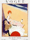 Vogue Magazine - February 1923 - Woman Feeding a Chinese Dragon-George Wolfe Plank-Art Print