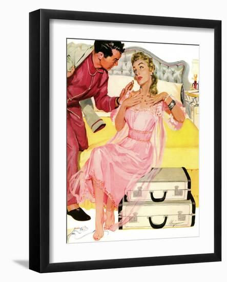 Georgeous Decoy - Saturday Evening Post "Leading Ladies", June 12, 1954 pg.27-Robert Meyers-Framed Giclee Print