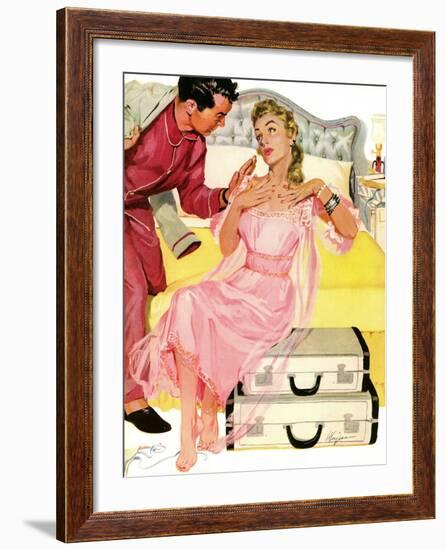 Georgeous Decoy - Saturday Evening Post "Leading Ladies", June 12, 1954 pg.27-Robert Meyers-Framed Giclee Print