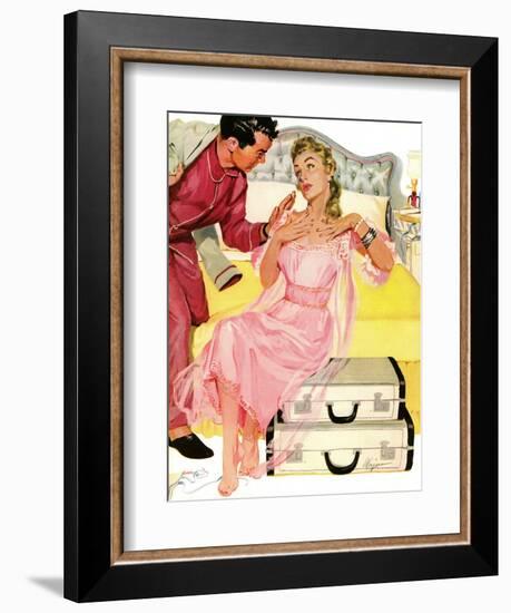 Georgeous Decoy - Saturday Evening Post "Leading Ladies", June 12, 1954 pg.27-Robert Meyers-Framed Giclee Print