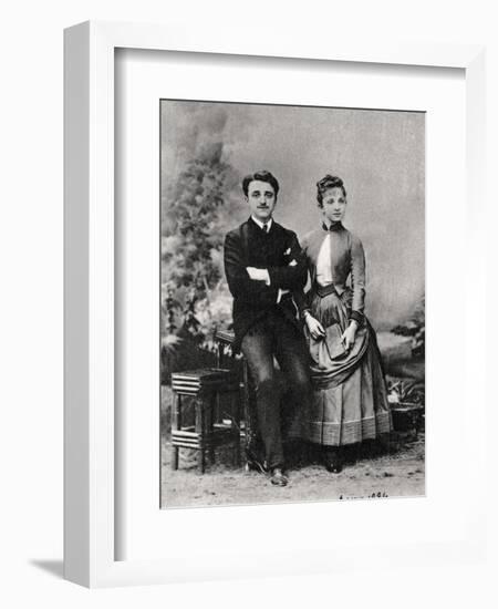 Georges and Jeanne Hugo, Grandchildren of French Novelist Victor Hugo, 1884-null-Framed Giclee Print