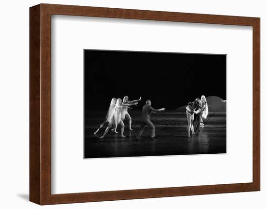 Georges Balanchineworking with the dancers of the Paris Opera, Palais Garnier, Paris,1973.-Erich Lessing-Framed Photographic Print