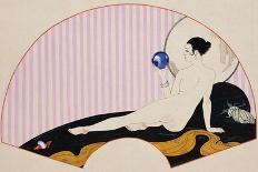 Woman with Fan-Georges Barbier-Giclee Print