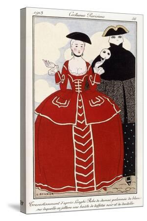 Parisian Clothing: Fancy Dress after Longhi, 1913 Giclee Print - Georges  Barbier | Art.com