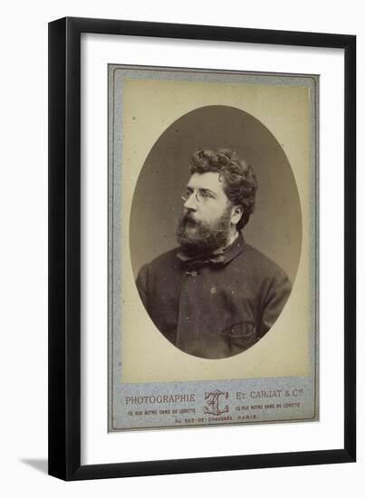 Georges Bizet, French Composer and Pianist, 1870s-Etienne Carjat-Framed Giclee Print