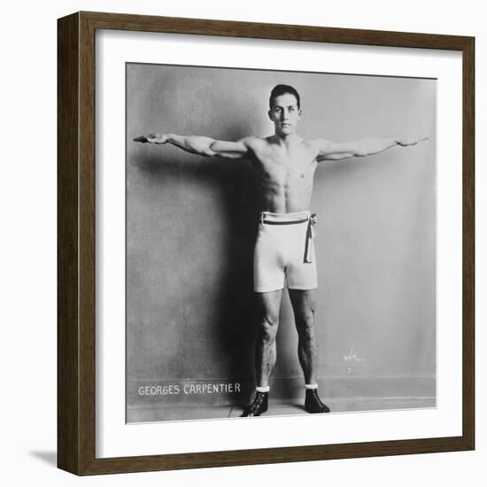 Georges Carpentier, French Boxer, Was known for His Speed, Boxing Skills and His Hard Punch-null-Framed Premium Photographic Print