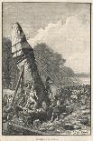 Erecting a Menhir-Georges Devy-Mounted Art Print