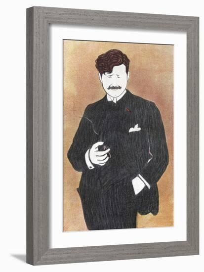 Georges Feydeau - portrait-Leonetto Cappiello-Framed Giclee Print