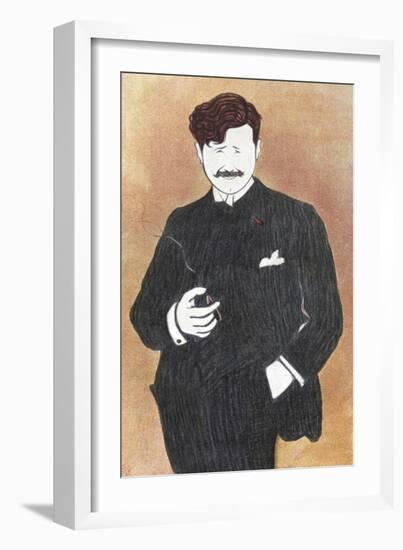 Georges Feydeau - portrait-Leonetto Cappiello-Framed Giclee Print