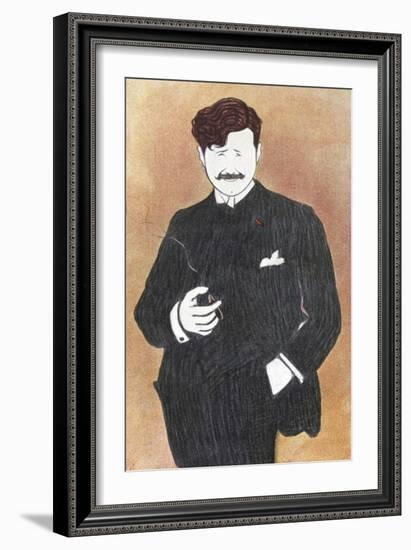 Georges Feydeau - portrait-Leonetto Cappiello-Framed Giclee Print