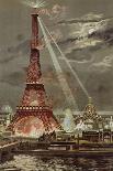 Embrasement de la Tour Eiffel pendant l'Exposition Universelle de 1889-Georges Garen-Framed Giclee Print