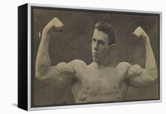 Georges Hackenschmidt (Russe) essayant ses forces (Lutteur russe).-null-Framed Premier Image Canvas