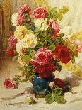 Still Life of Roses in a Vase-Georges Jeannin-Framed Premier Image Canvas