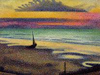 The Beach at Heist-Georges Lemmen-Framed Giclee Print