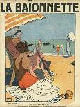 Beach Watchers-Georges Leonnec-Art Print