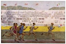 Runners on the Track-Georges Leroux-Premium Giclee Print