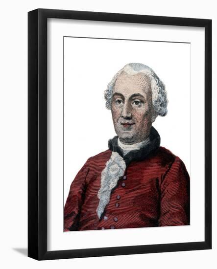 Georges Louis Leclerc, Comte de Buffon, French naturalist, mathematician, cosmologist, and author-French School-Framed Giclee Print