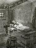 Gwynplaine and Dea Sleeping on a Chest - Illustration from L’Homme Qui Rit, 19th Century-Georges Marie Rochegrosse-Giclee Print