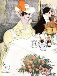 Sedate French Diners-Georges Meunier-Art Print