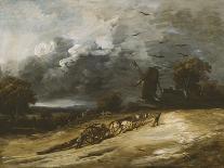 Thunderstorm, Circa 1830-Georges Michel-Framed Giclee Print