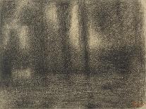 Man with a Pick, C.1883 (Crayon Conte)-Georges Pierre Seurat-Giclee Print