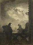 La vision du poète, Notre-Dame de Paris-Georges Pilotell-Mounted Giclee Print