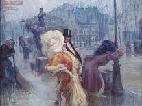 Dawn, Leaving the Restaurant in Montmartre, 1906 (Oil on Canvas)-Georges Redon-Giclee Print